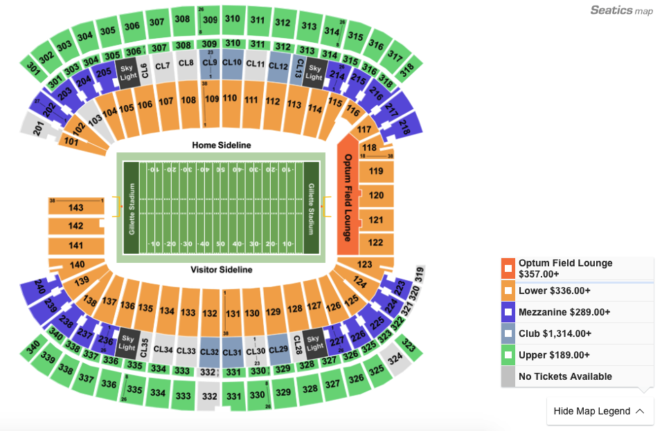 How To Find The Cheapest Patriots Vs. Chiefs Tickets on 12/8/19